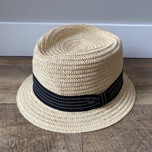 Scala Pronto Toyo Straw Fedora Hat